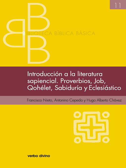 Cover image for Introducción a la literatura sapiencial